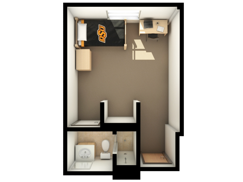 Bennett Hall: Floor plan for private room