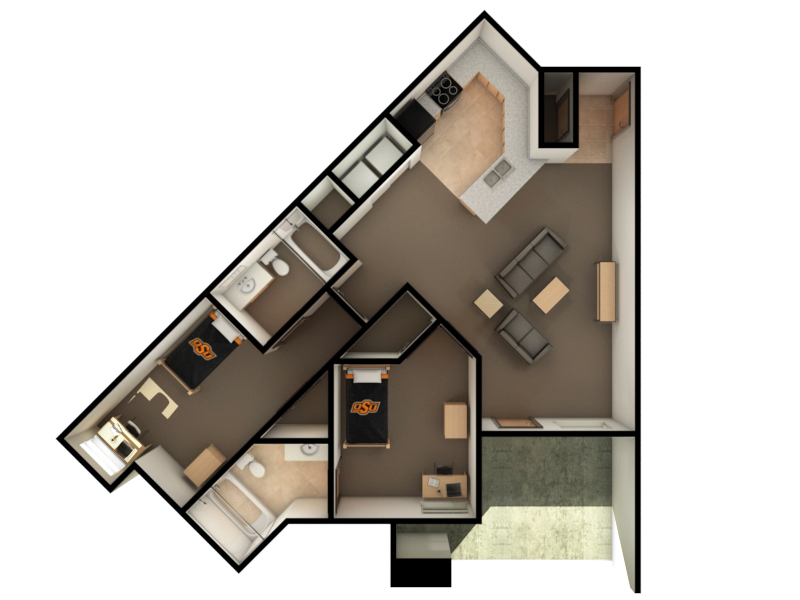 floor plan 2 bedrooms 2 bathrooms apartment