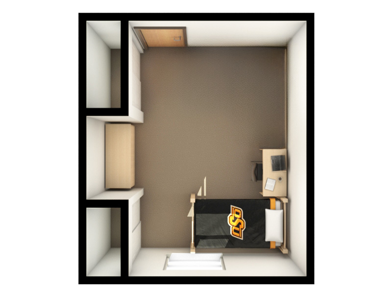 traditional ada private room floor plan