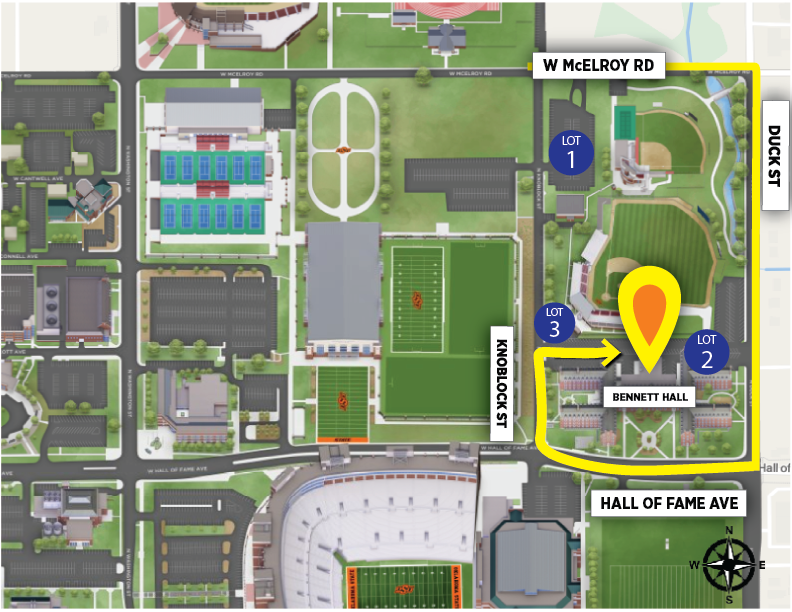 bennett Bennett Hall loading zones and move-in map