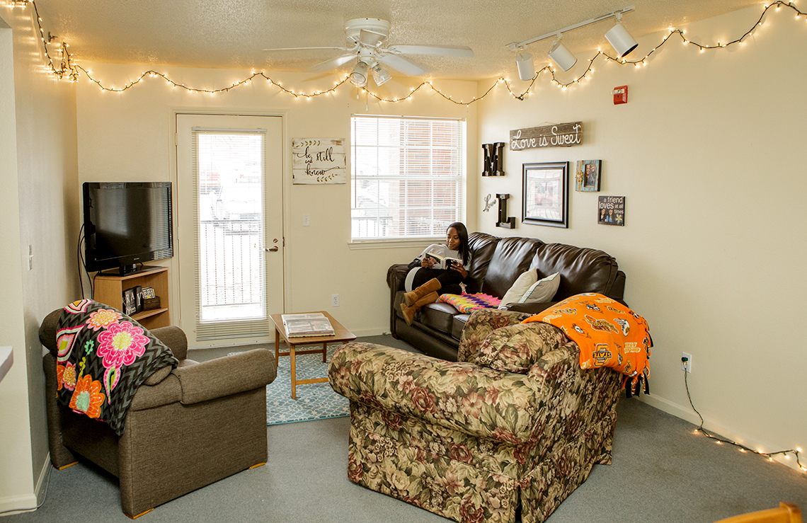 Carraker Hall living room