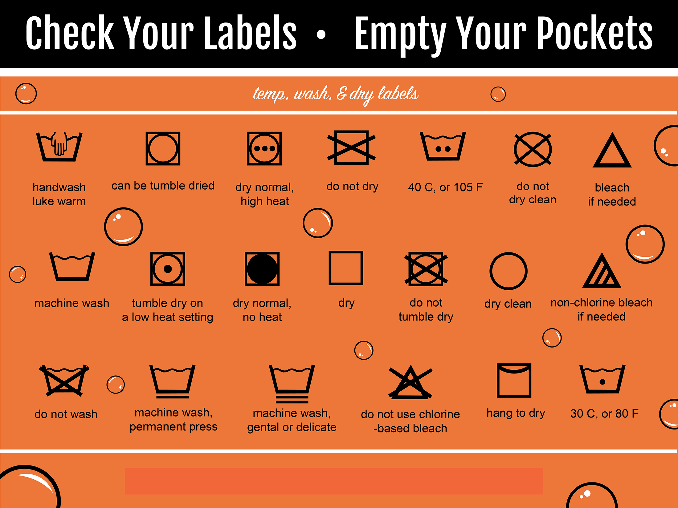 laundry instructions