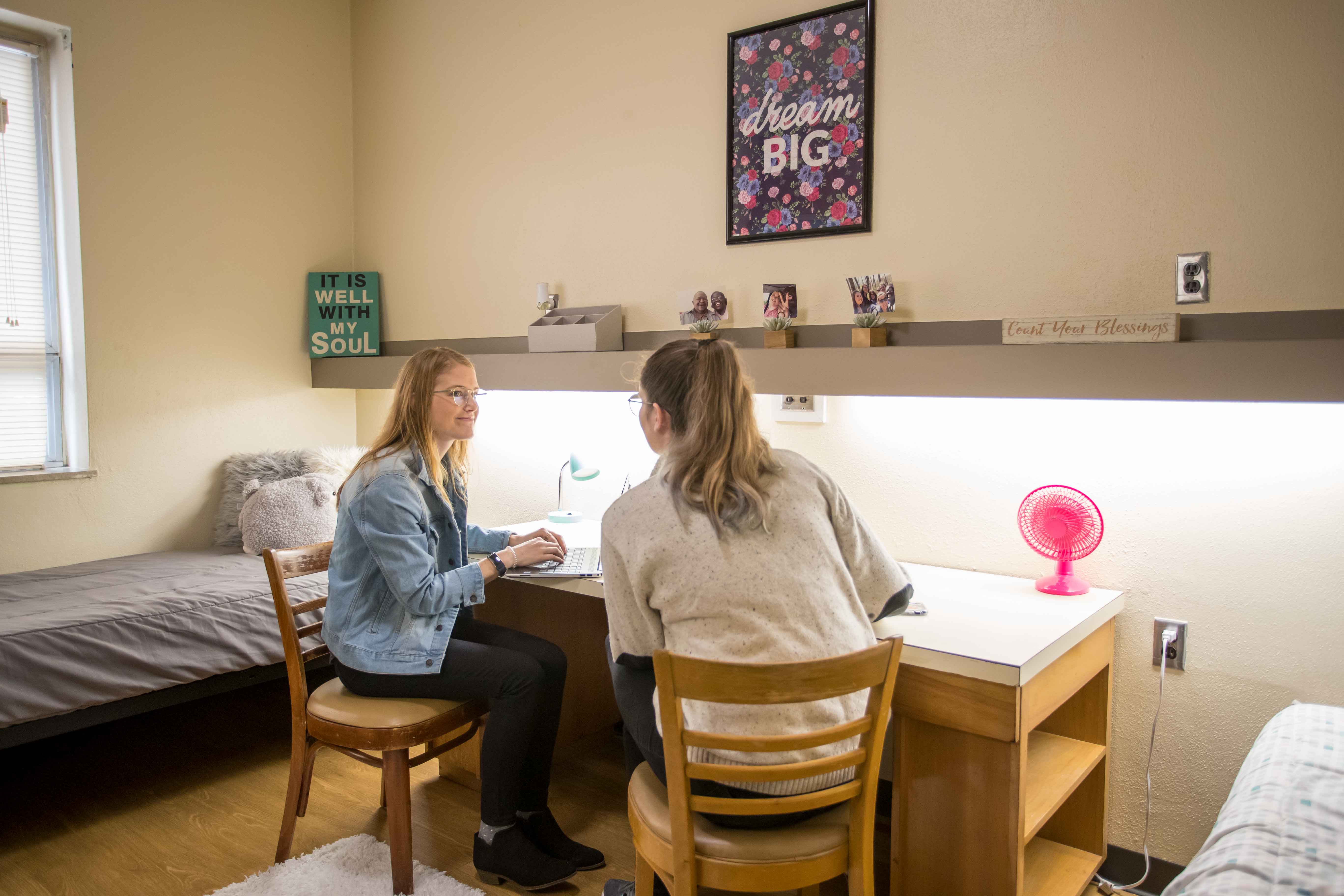 Parker Hall Residents Studying
