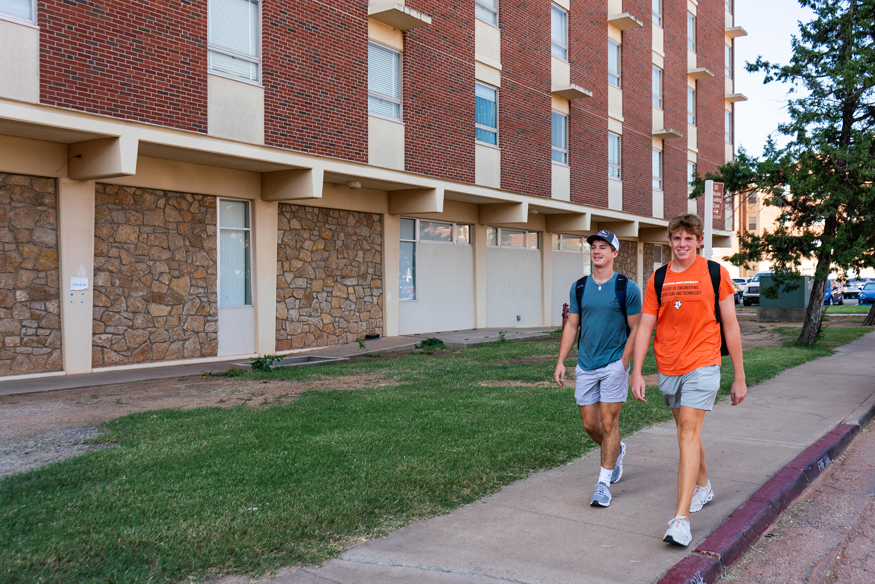 students walking outside of Wentz